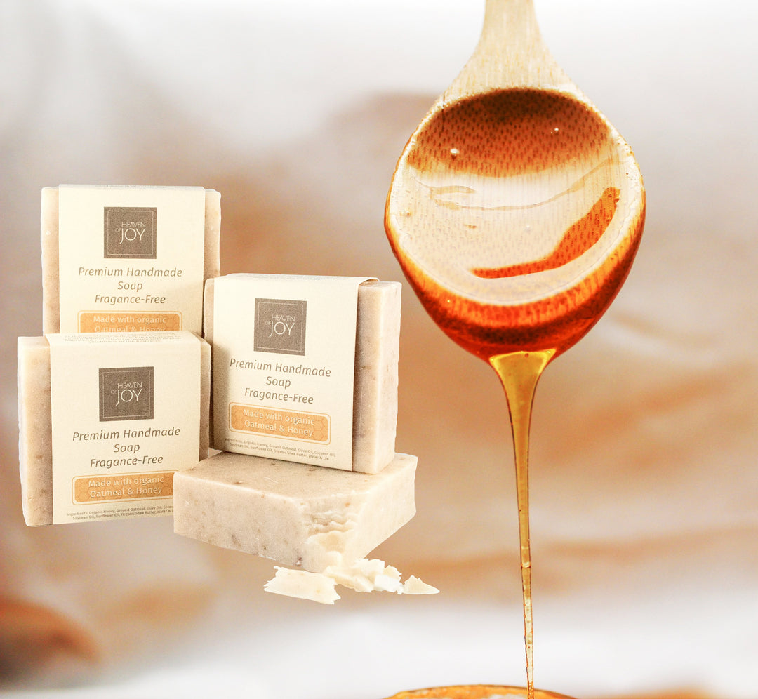 Organic Honey & Oatmeal Soap | 100 Natural Organic Soap - Sassera