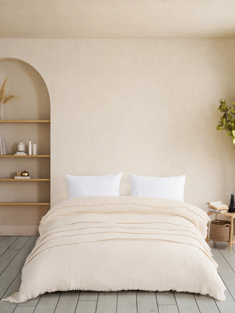 Muslin Quilted Blanket - King Size - Sassera