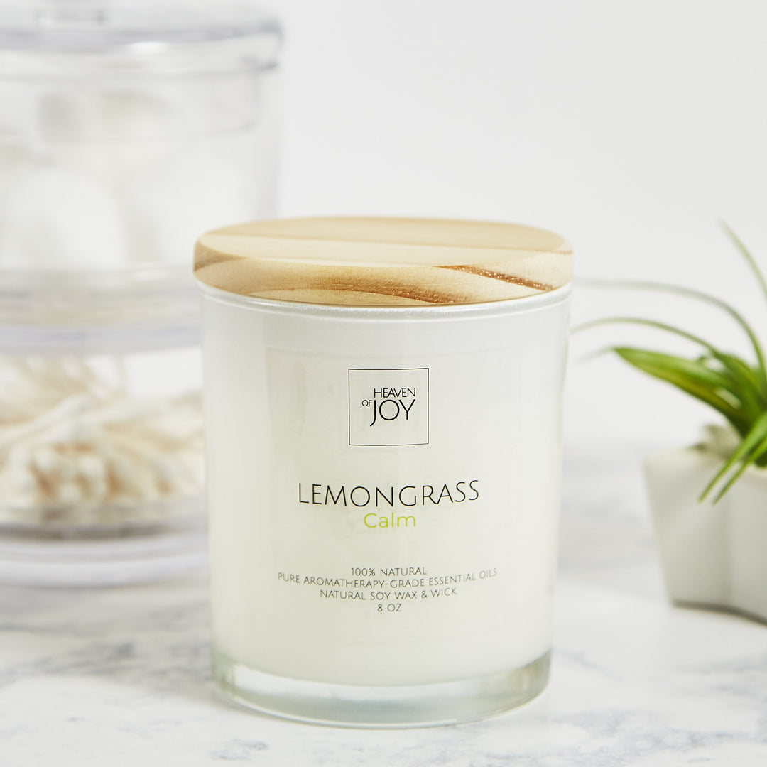 Lemongrass Candle 100% Natural | Aroma Naturals Candles - Sassera