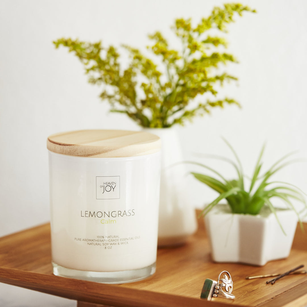 Lemongrass Candle 100% Natural | Aroma Naturals Candles - Sassera