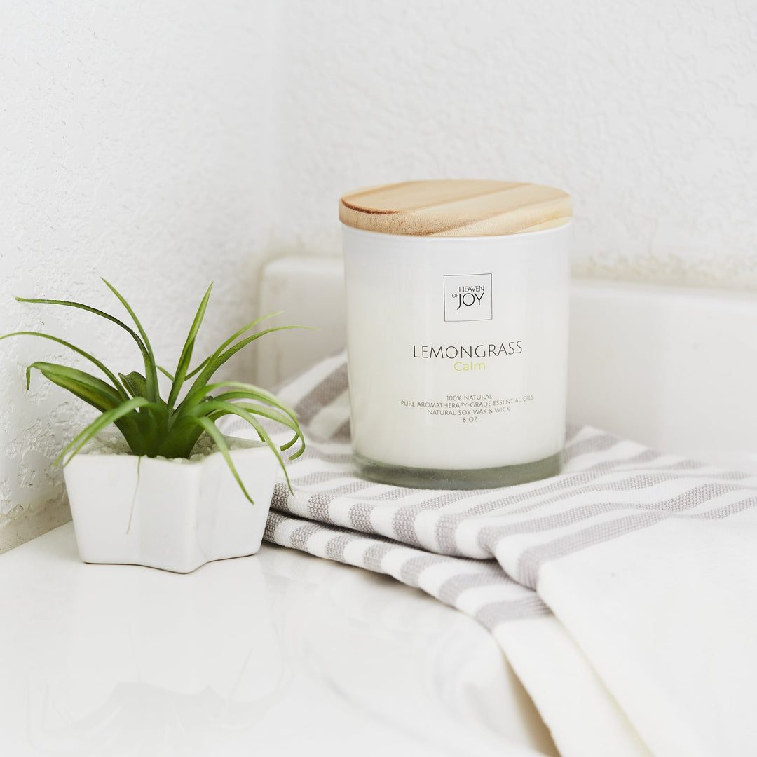 Lemongrass Candle 100% Natural | Aroma Naturals Candles - Sassera