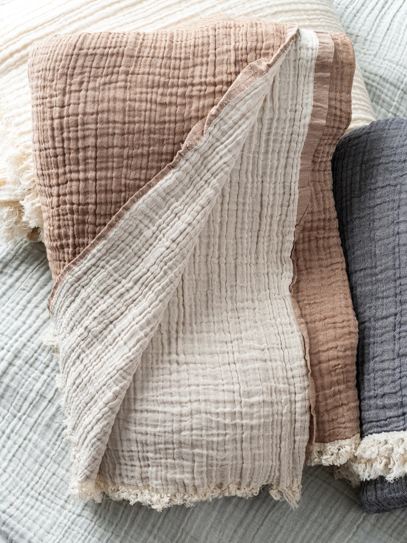 Muslin Quilted Blanket - King Size - Sassera