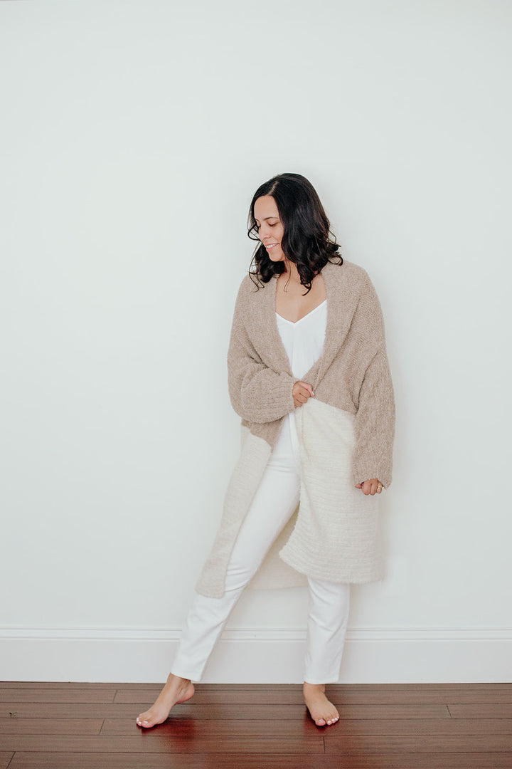 Women's Oversized Convertible Sweater & Duster - Sassera