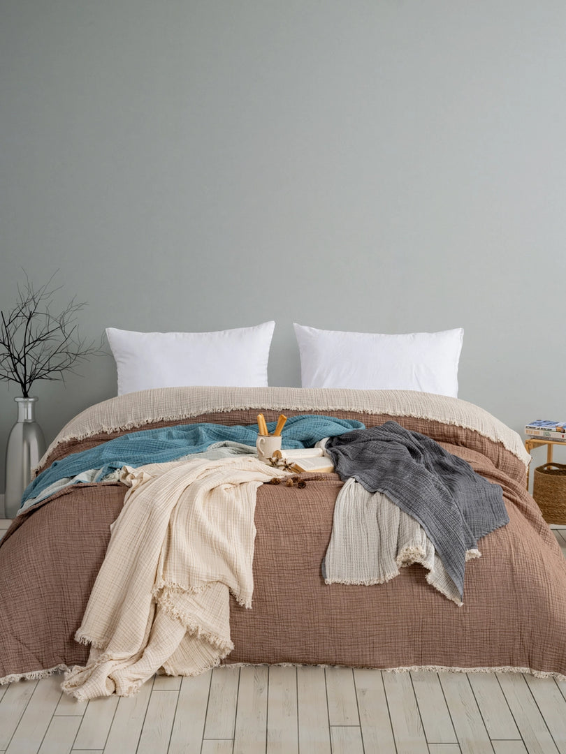 Muslin Quilted Blanket - King Size - Sassera