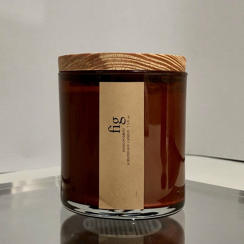 fig scented candle - Sassera