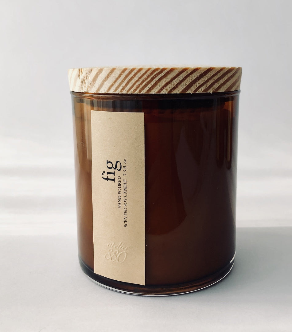 fig scented candle - Sassera