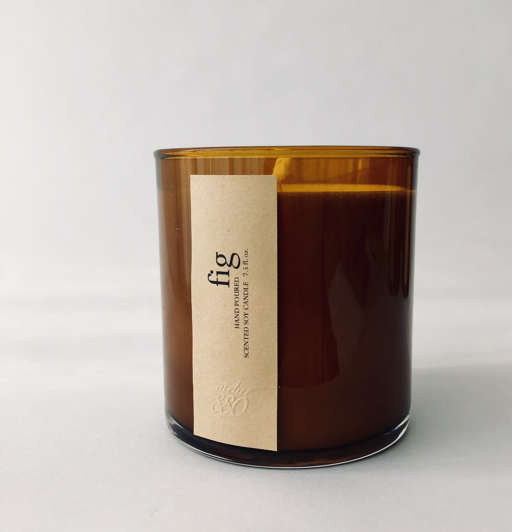 fig scented candle - Sassera