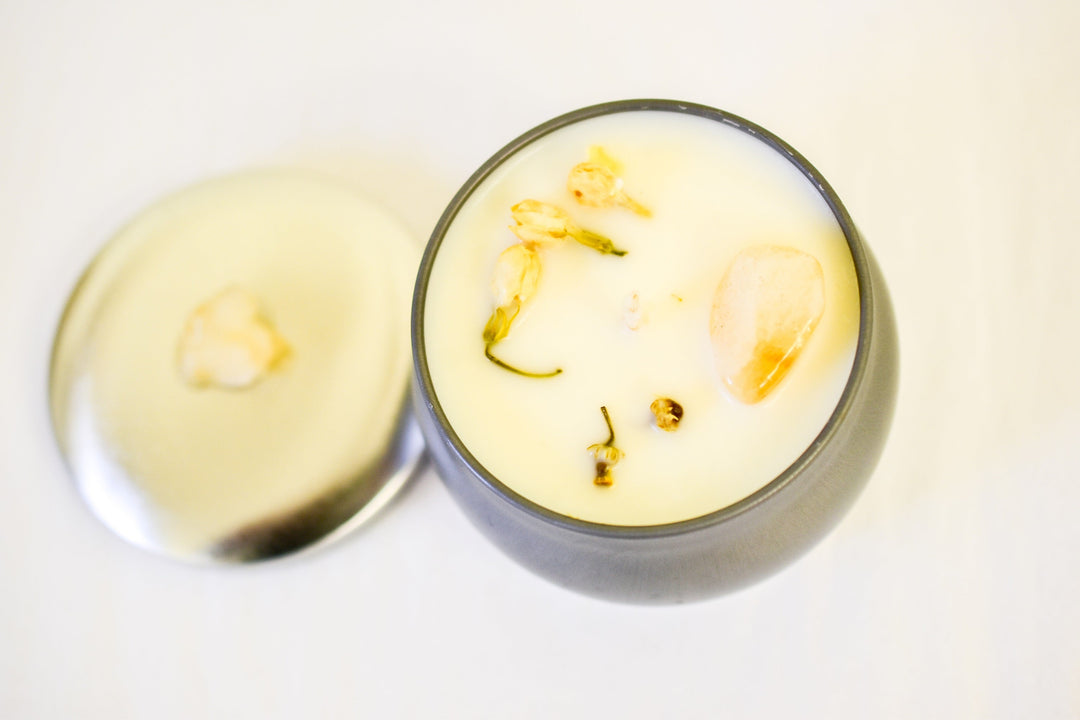 Handmade Crystal Intention Candles - Sassera