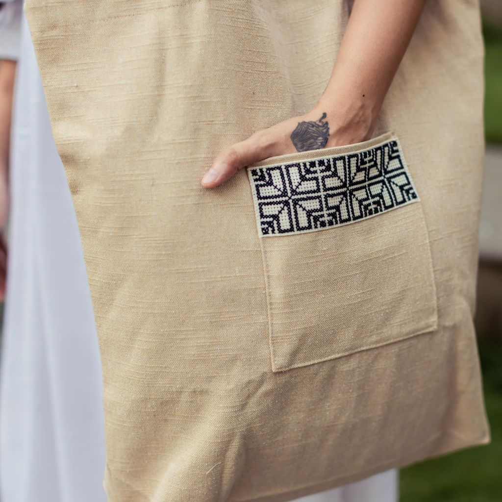 Sabah Market Tote - Cream - Sassera