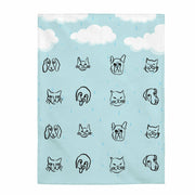 It's Raining Cats and Dogs Plush Blanket - Sassera