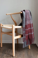 Estancia ALPACA BLEND Throw - Grey / Wine - Sassera