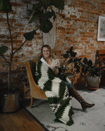 Tsachila Blanket - Forest Green - Sassera