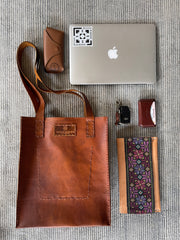 Leather Tote Bag - Sassera