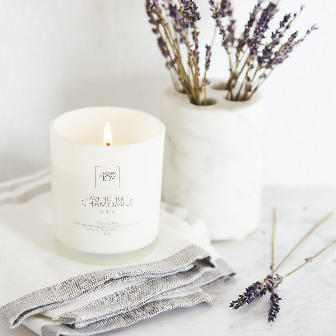 Lavender & Chamomile Candle | 100% Natural - Sassera