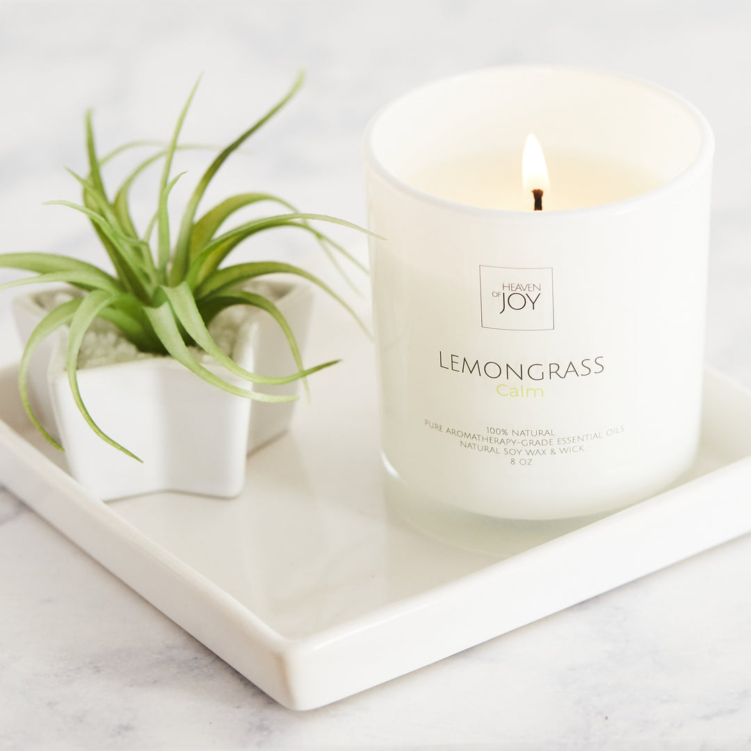 Lemongrass Candle 100% Natural | Aroma Naturals Candles - Sassera