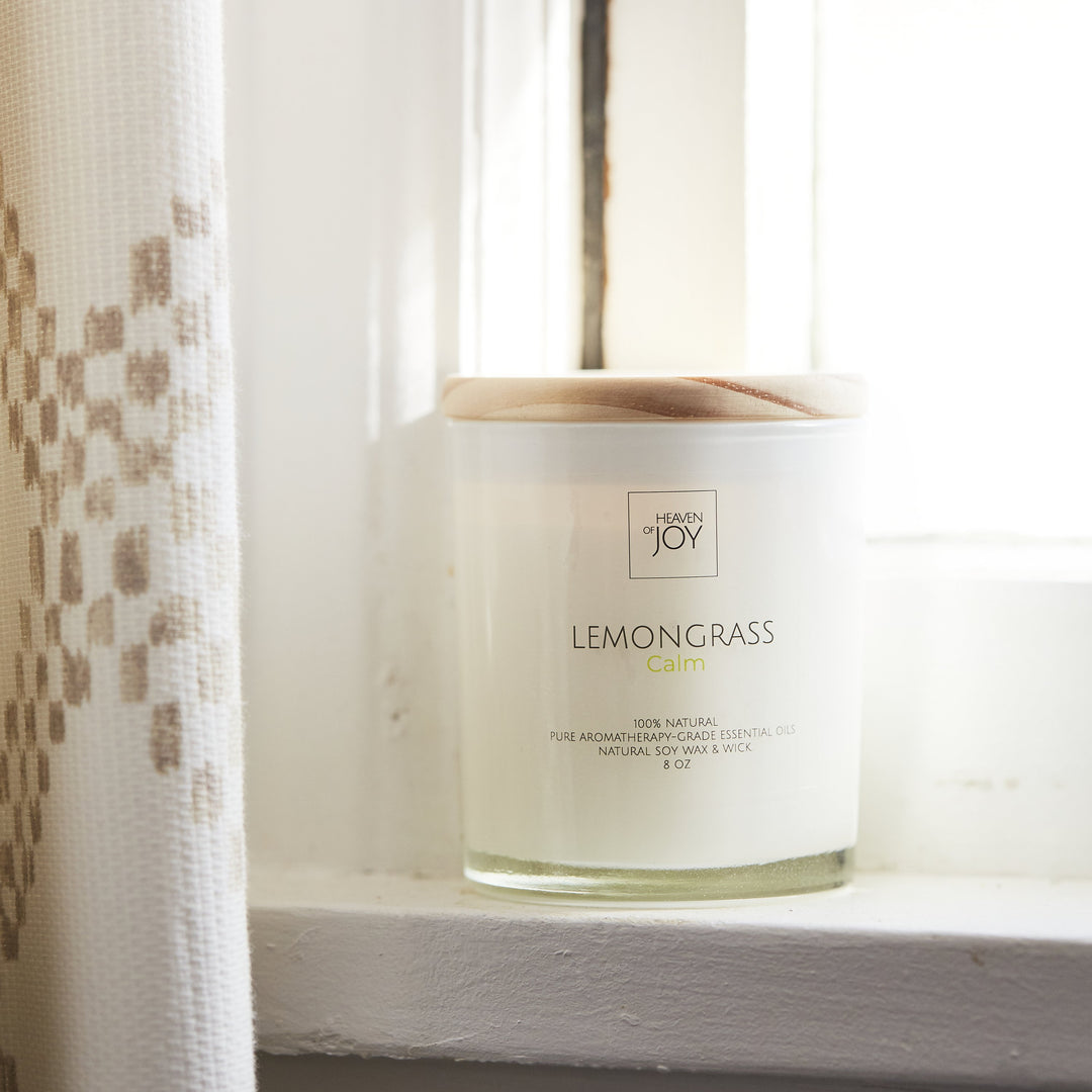 Lemongrass Candle 100% Natural | Aroma Naturals Candles - Sassera