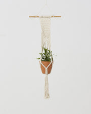 Mombacho Macrame Plant Holder | Natural White - Sassera