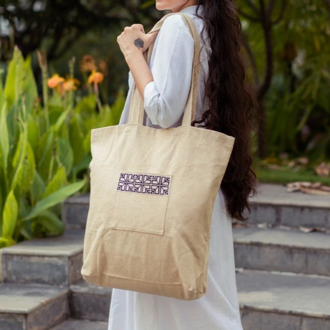 Sabah Market Tote - Cream - Sassera